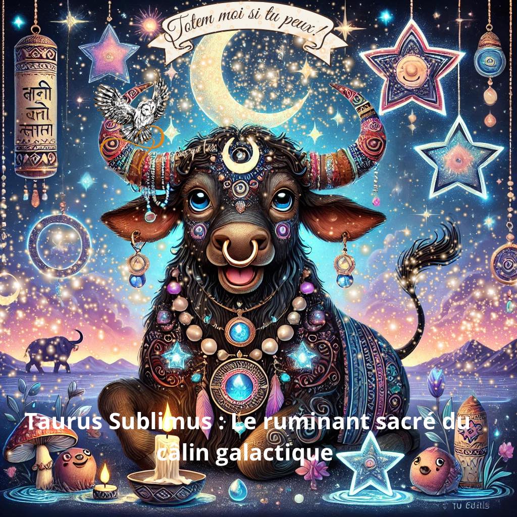 Totem-moi si tu peux et les Châmanimaux, Taurus Sublimus le ruminant sacré du câlin galactique