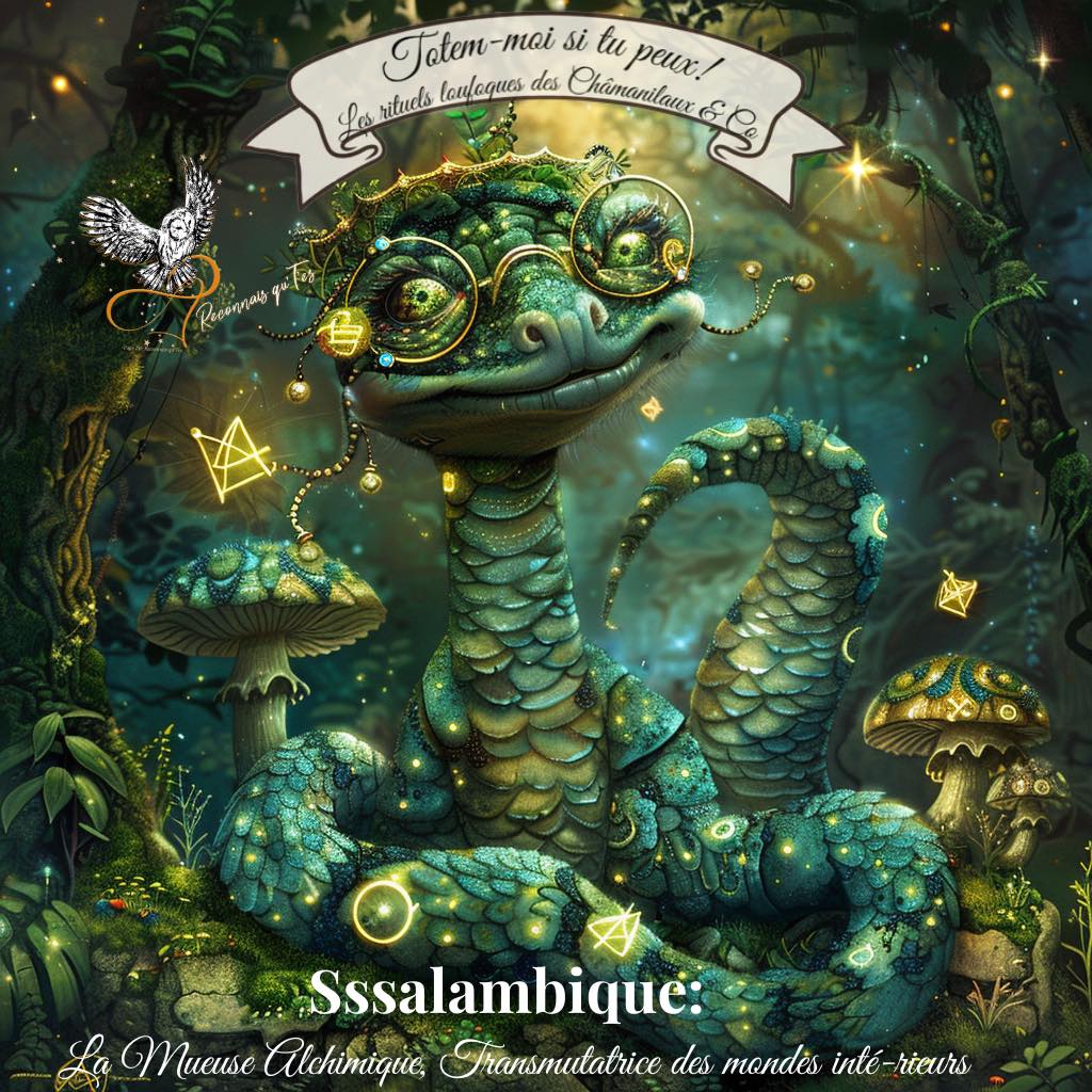 Totem-moi si tu peux et les Châmanimaux Sssalambique la mueuse alchimique