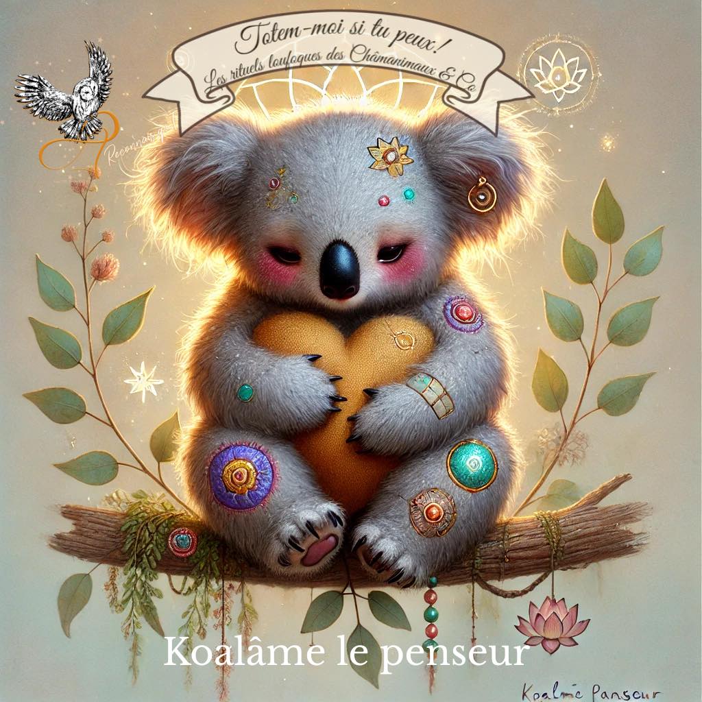 Totem-moi si tu peux et les Châmanimaux Koalâme le Penseur