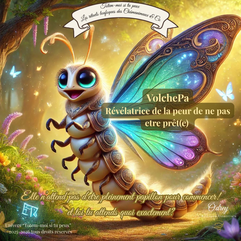 totem-moi si tu peux et les Châmanimaux VolchePa Révélatrice de la peur de ne pas être prête